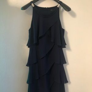 S.L. Navy blue sleeveless dress